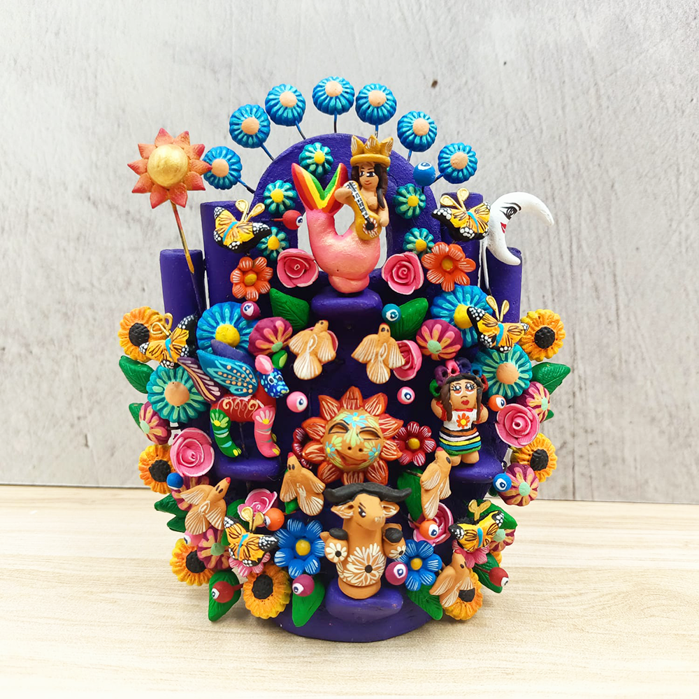 Tree of life with Mexican crafts