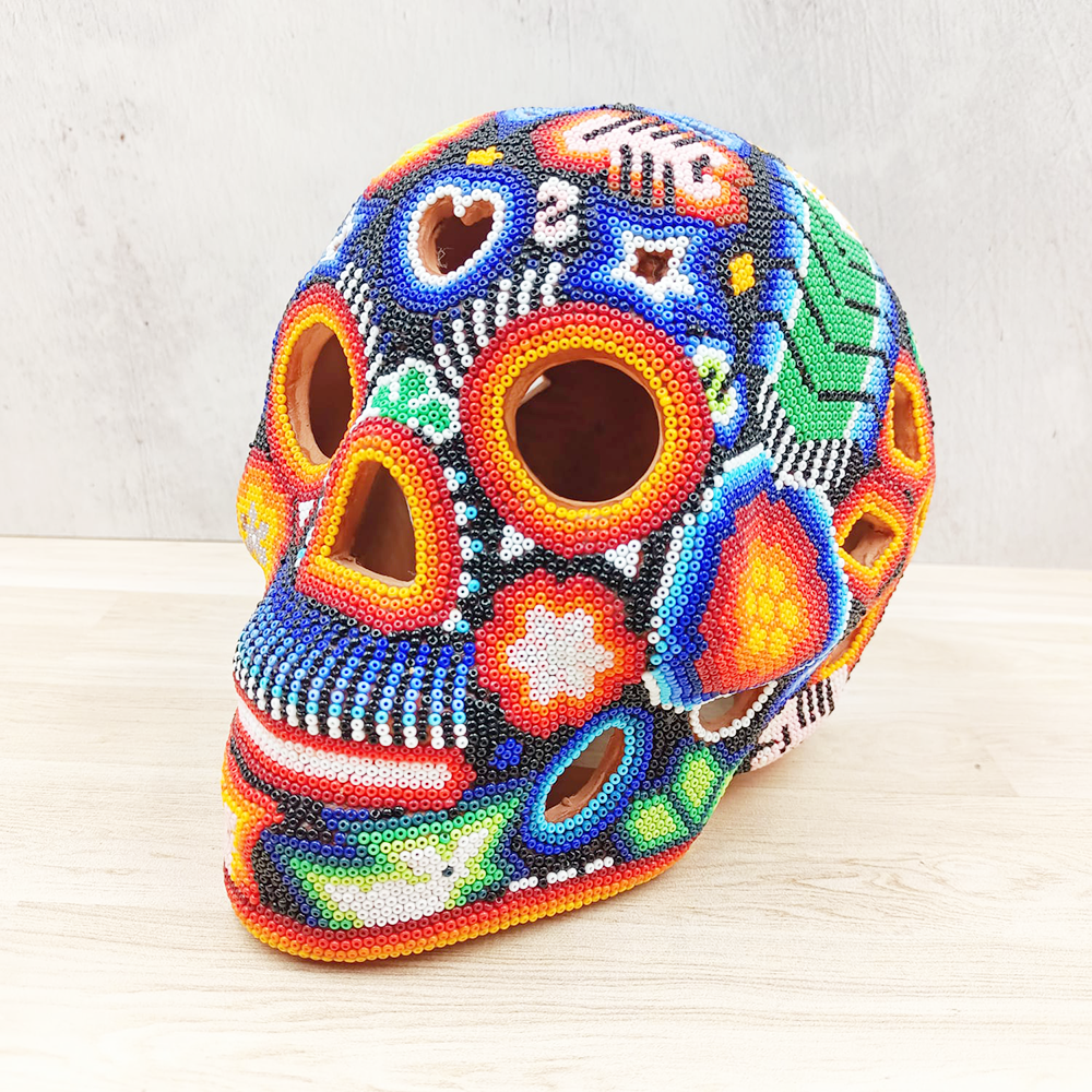 Skull Huichol Art