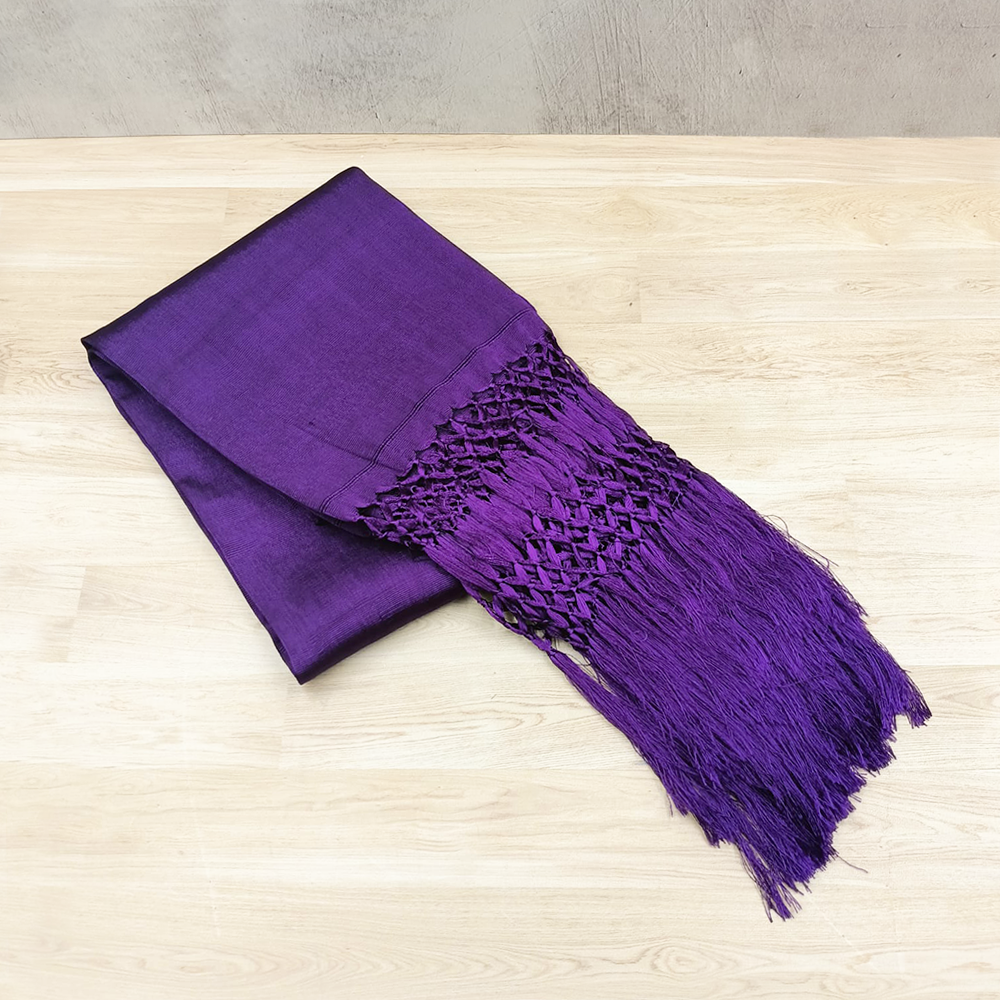 Plain lilac shawl