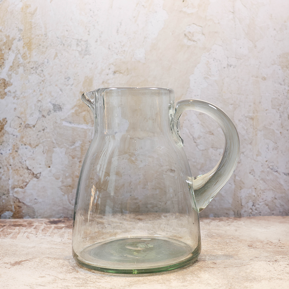 Transparent milk jug