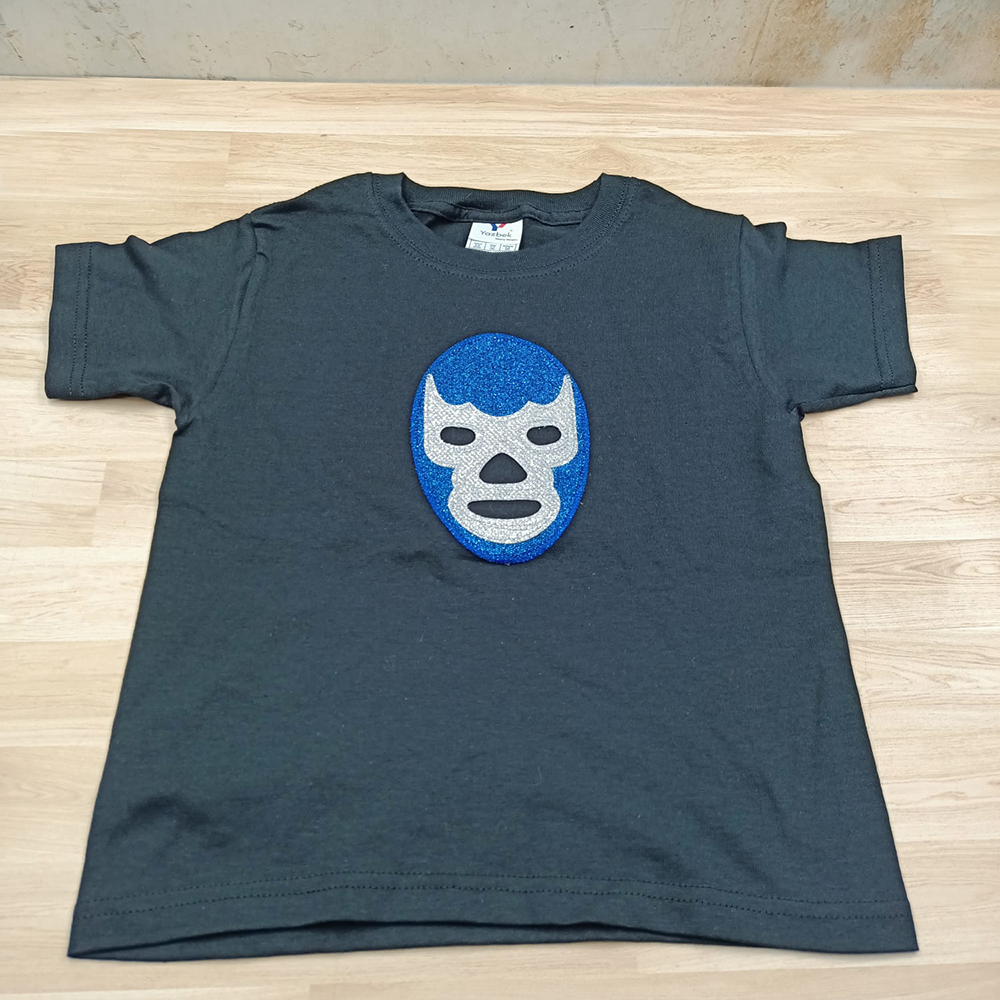 Blue wrestler boy t-shirt