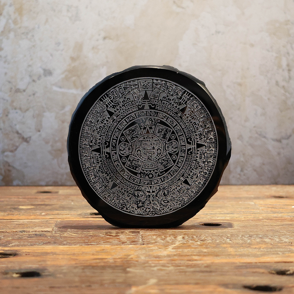 Rustic Aztec calendar