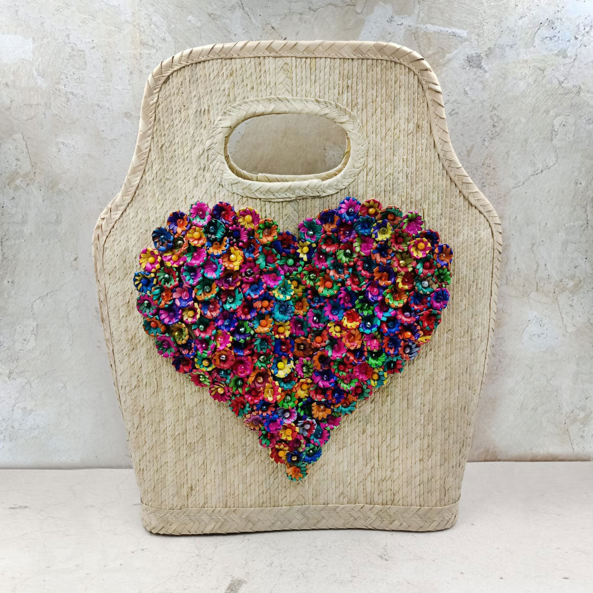 Bolsa pato con corazón grande