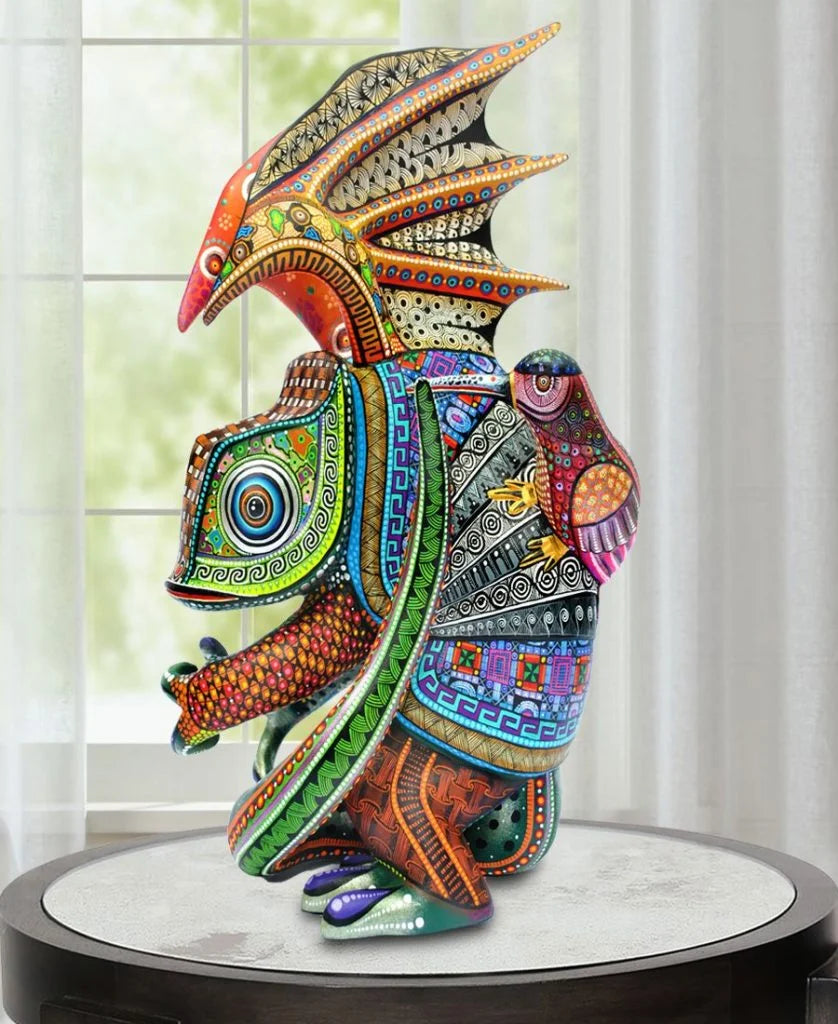 Alebrije armadillo colibri