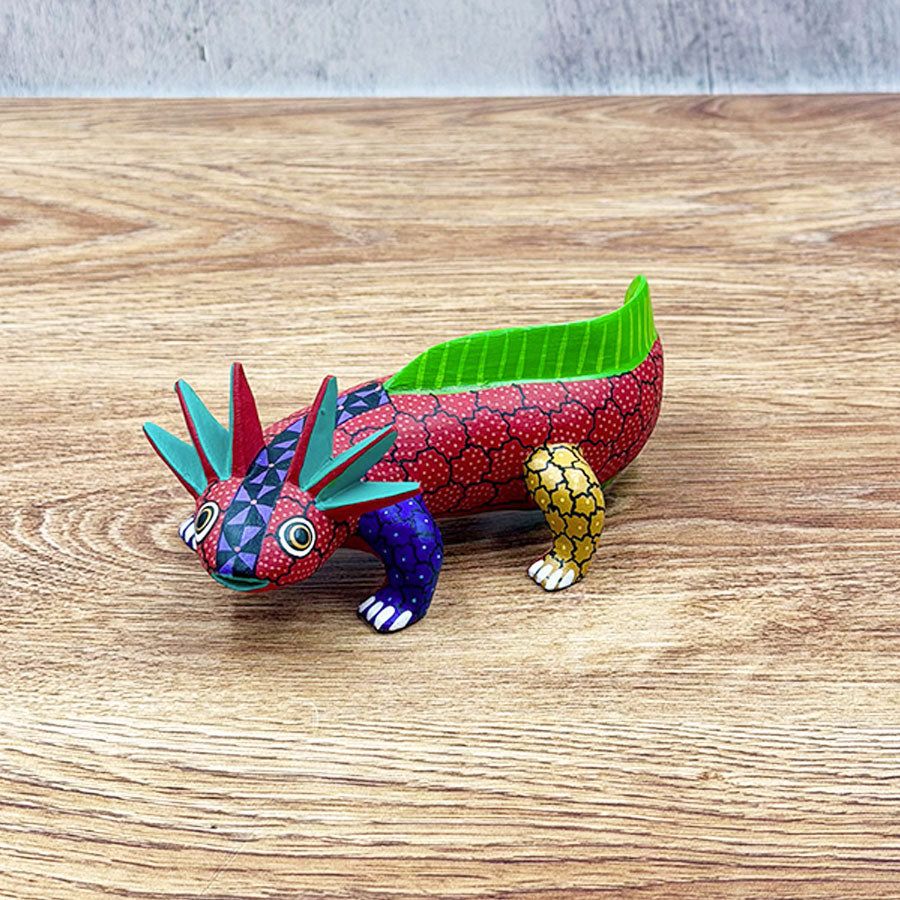 Colorful alebrije axolotl