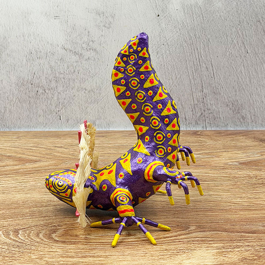 Axolotl decorated with geometric motifs