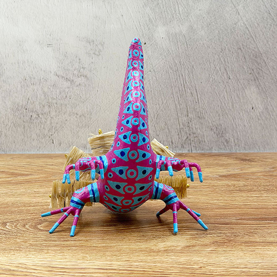 Axolotl decorated with geometric motifs