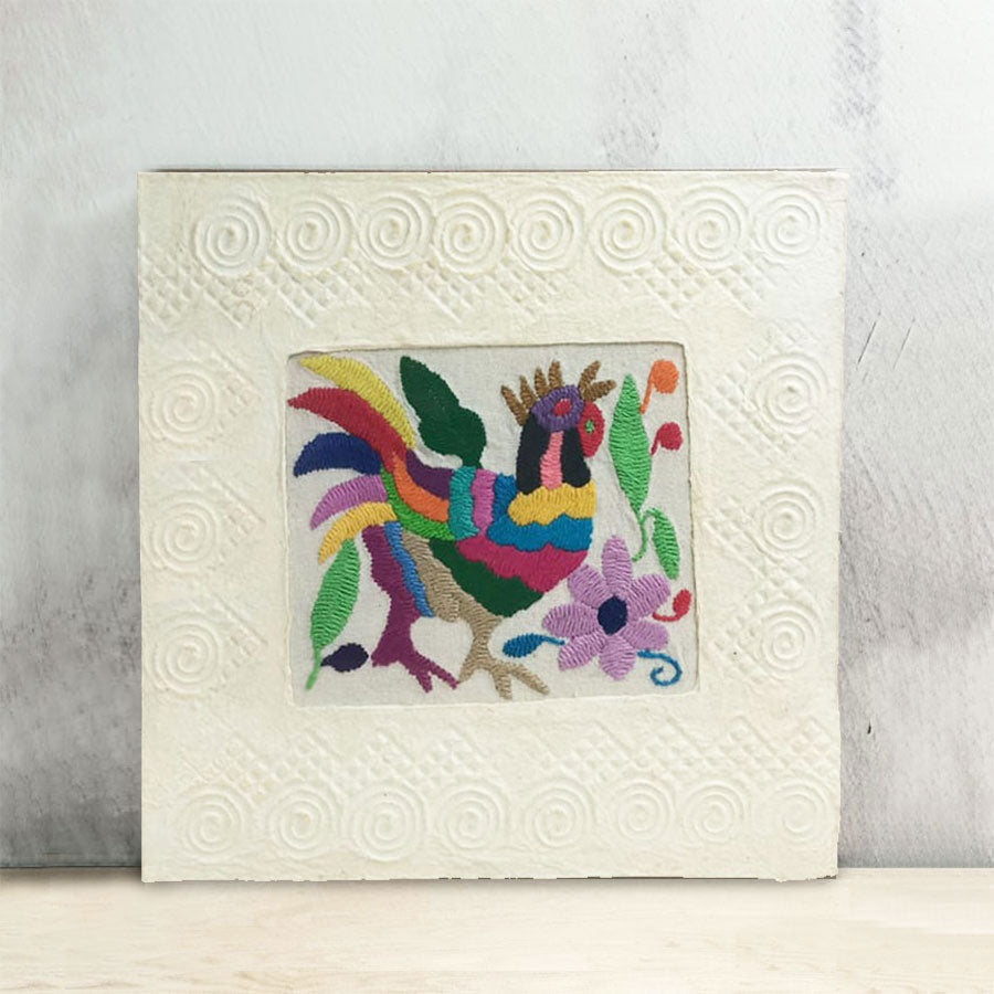 Medium amate paper with Otomi art