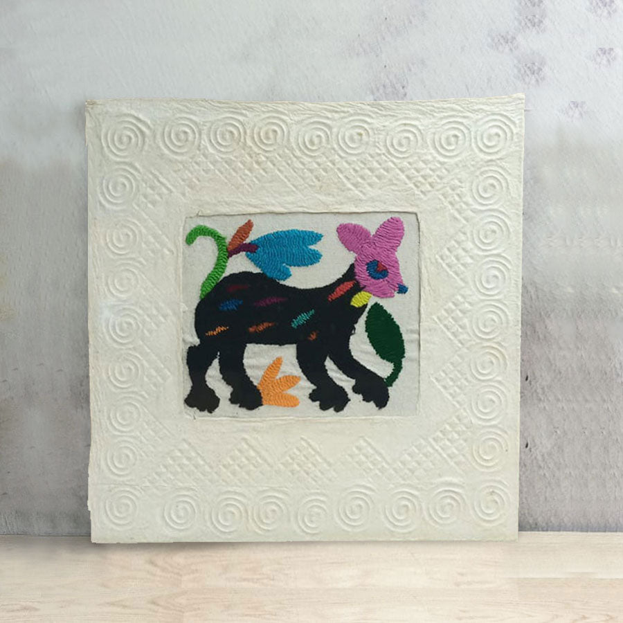 Medium amate paper with Otomi art