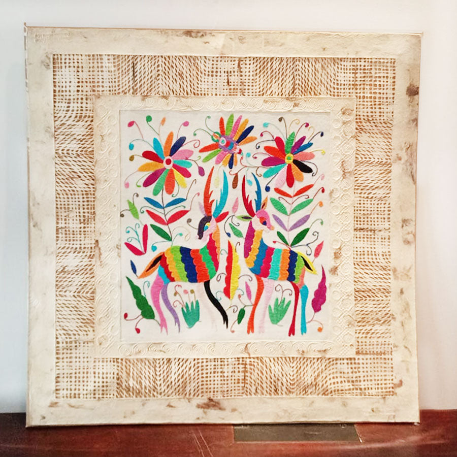 Extra large amate with Otomi art