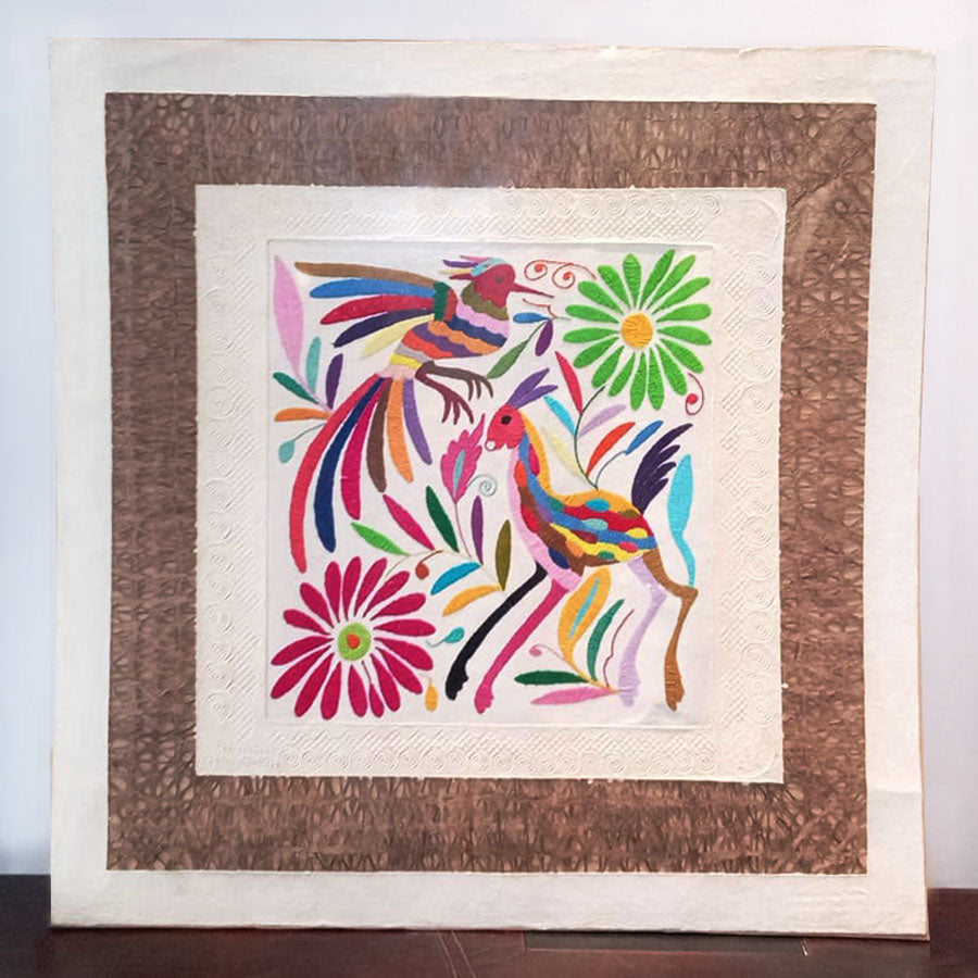 Extra large amate with Otomi art