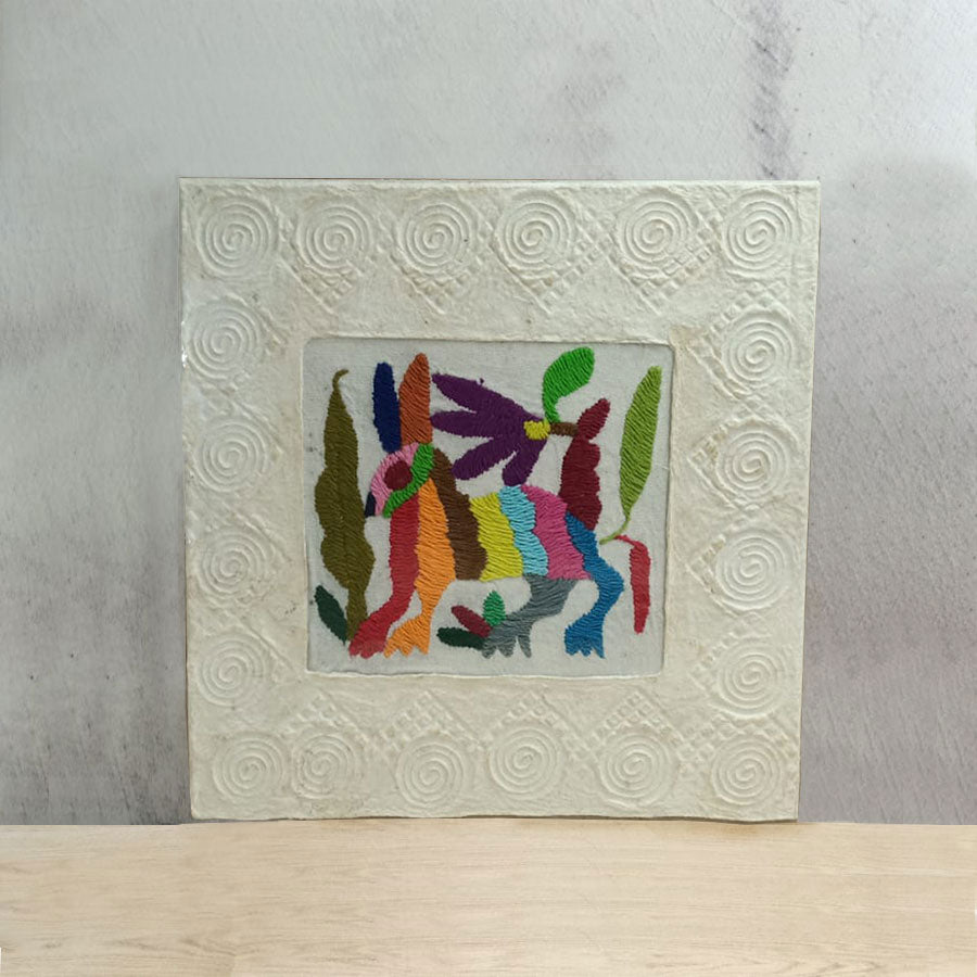 Medium amate paper with Otomi art
