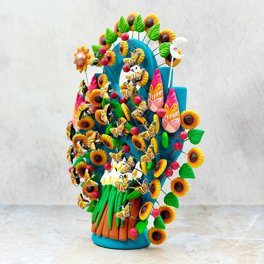 Tree of life with calla lilies and sunflowers