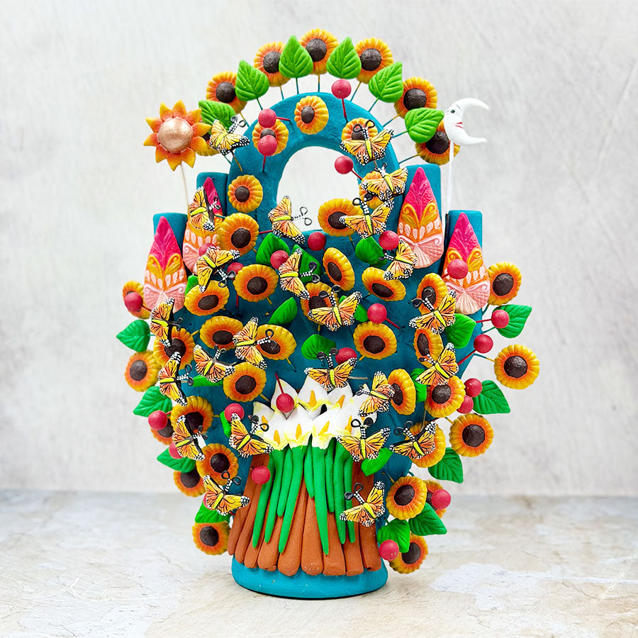 Tree of life with calla lilies and sunflowers
