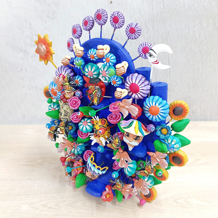 Tree of life with Mexican masks