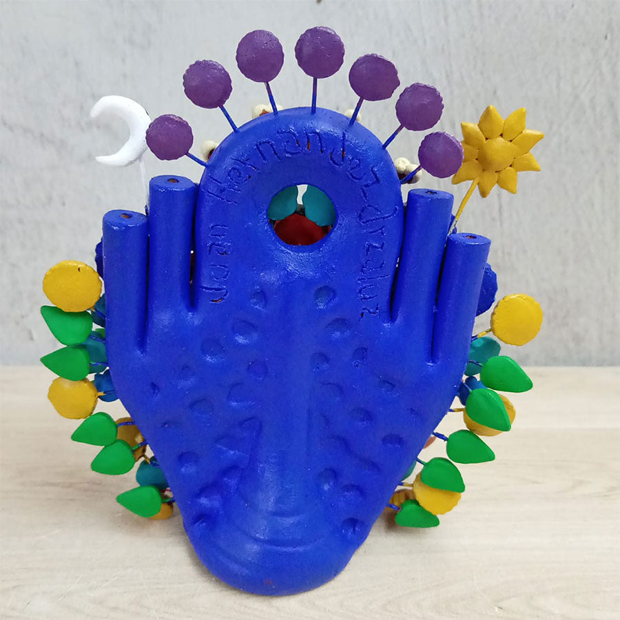 Árbol de la vida con máscaras mexicanas