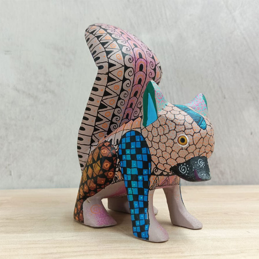 Pink alebrije squirrel