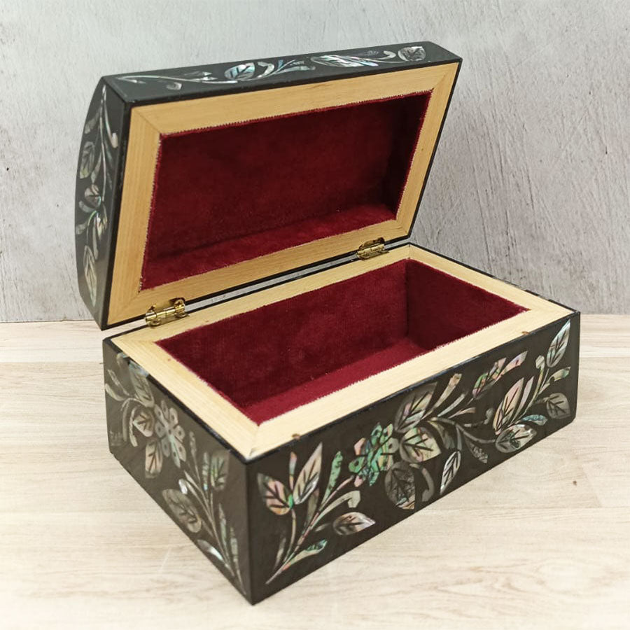 Black trunk with shell inlay #15