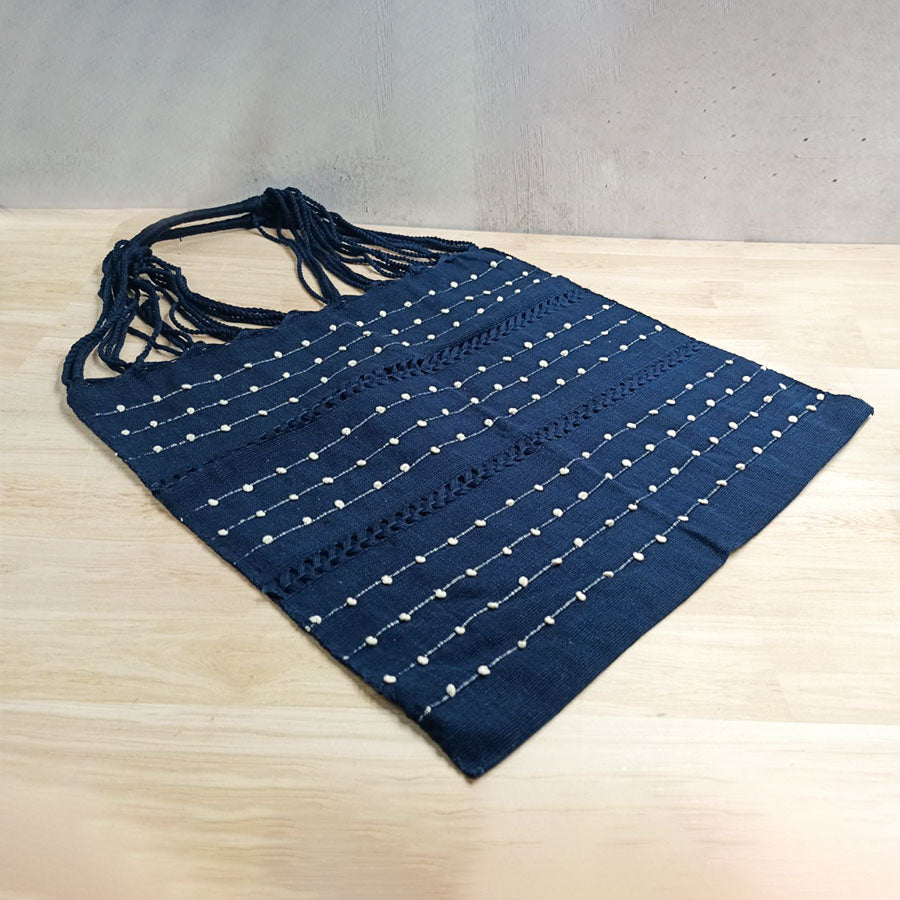 Large handbag with small ball design