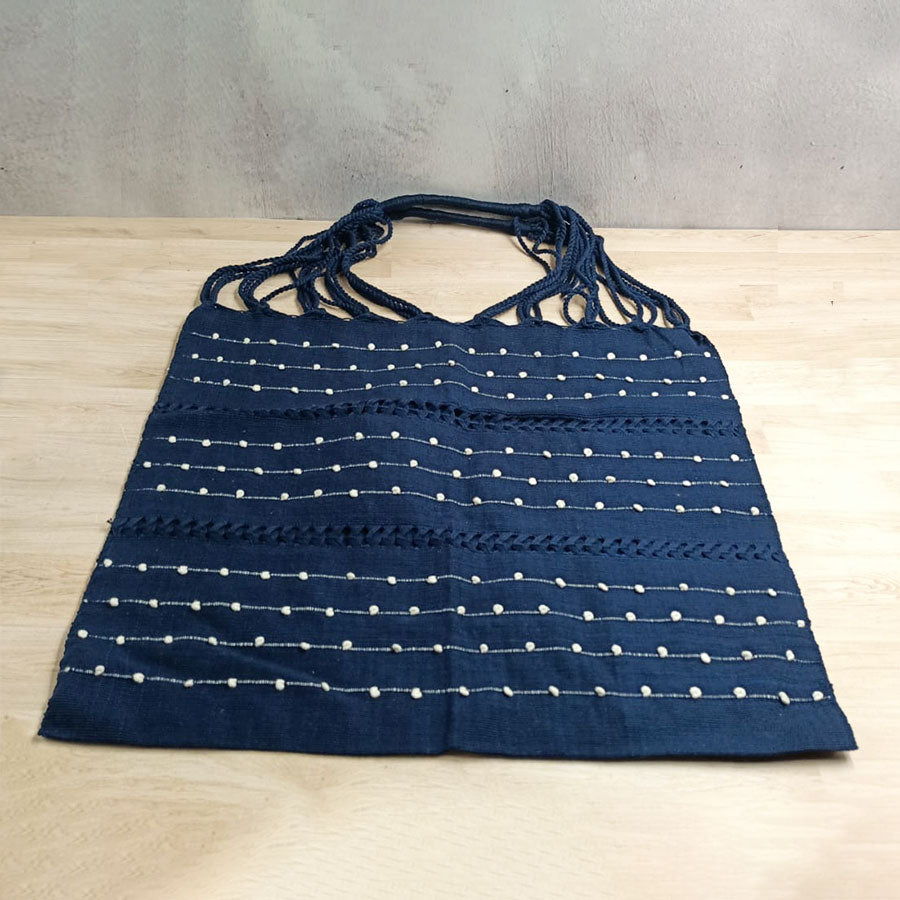 Large handbag with small ball design
