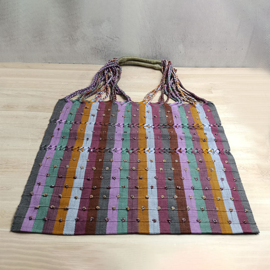 Large handbag with small ball design