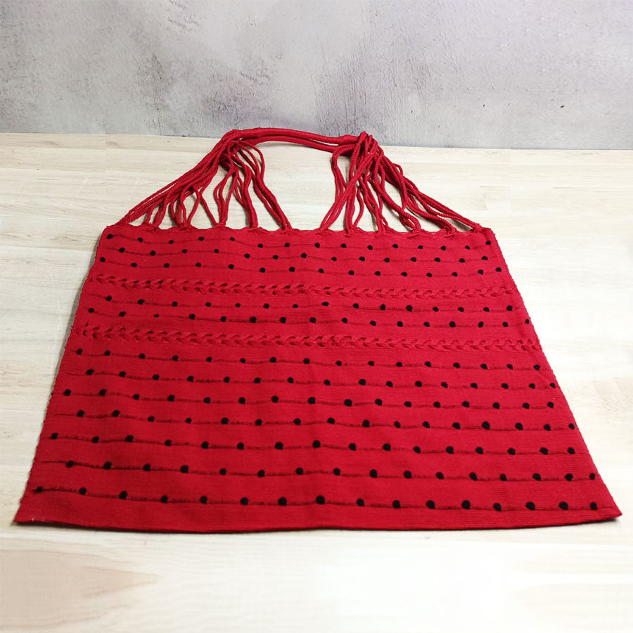 Large handbag with small ball design