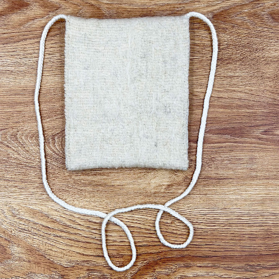 Gray bag with embroidery