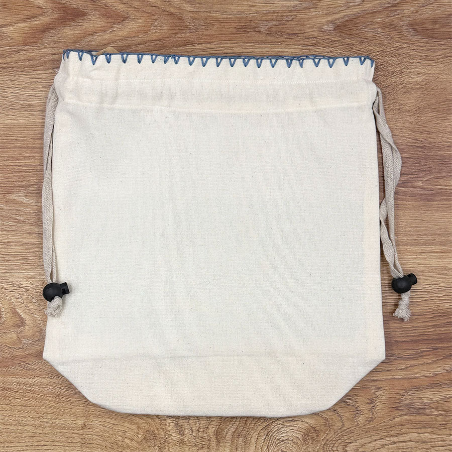 Bag with embroidered stripe