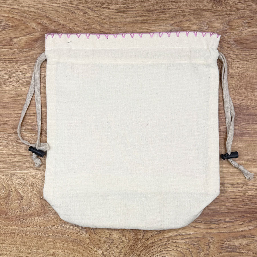 Bag with embroidered stripe