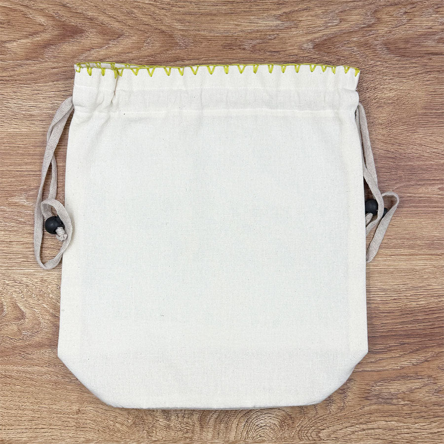 Bag with embroidered stripe