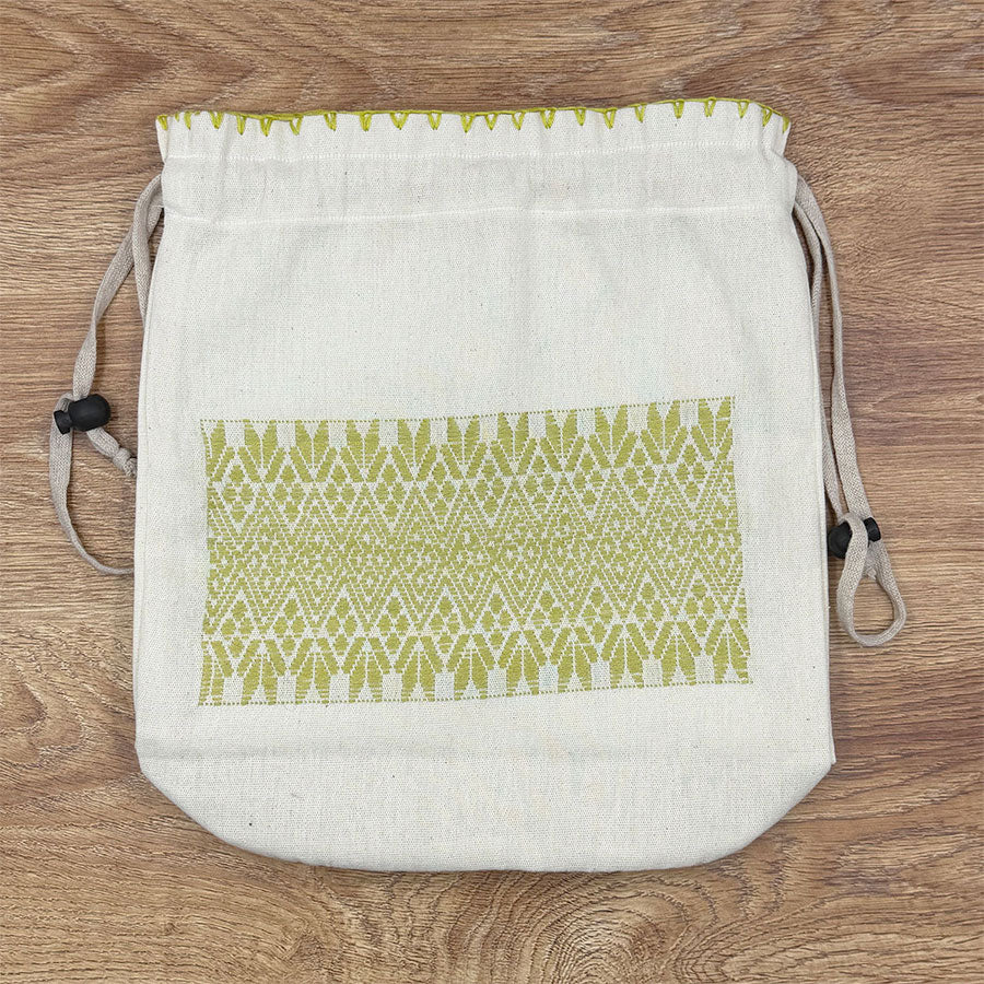 Bag with embroidered stripe