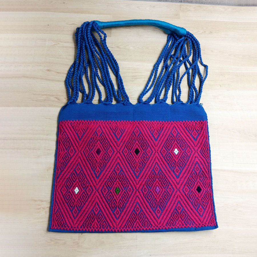 Handbag with embroidered brocade