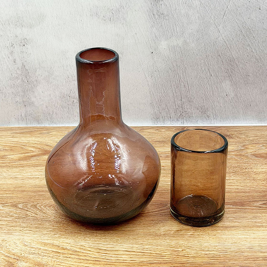 Ball-shaped water bottle for nightstand