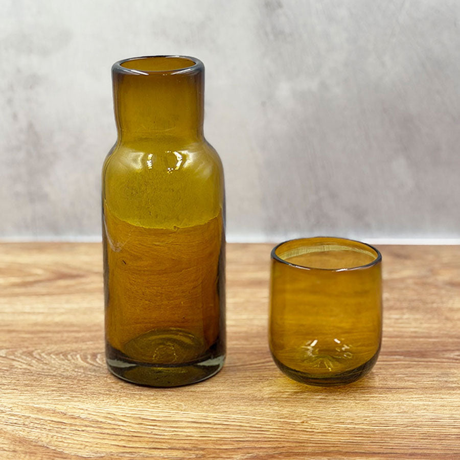 Straight water bottle for nightstand