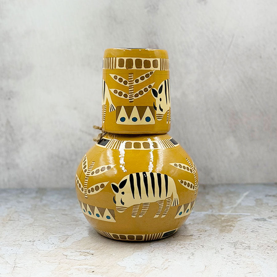 Botellón tribal decorado