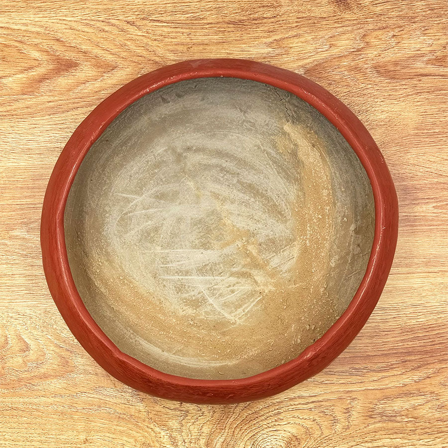 Round painting with Virgin of Guadalupe