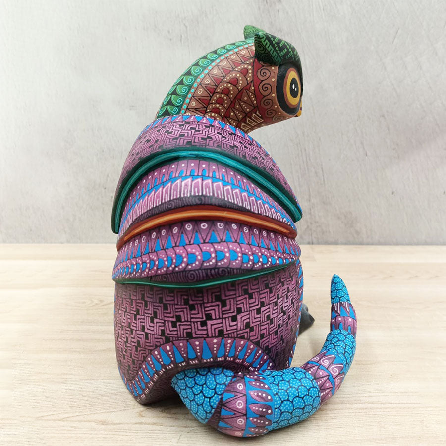 Alebrije owl fusion with armadillo