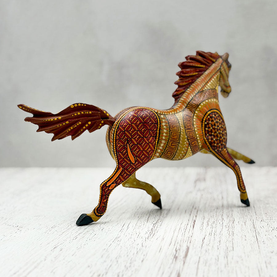 Brown alebrije horse