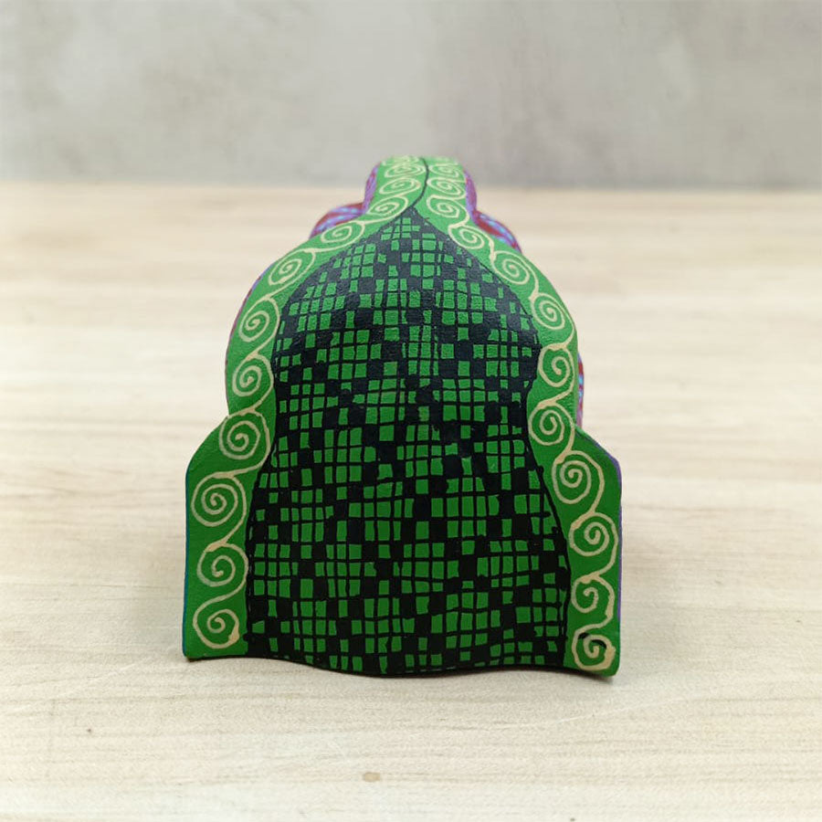 Cabeza jaguar morada