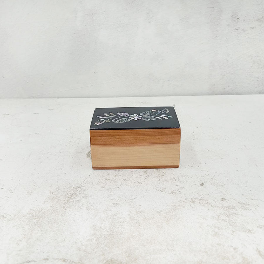 Rectangular box with shell inlay #10