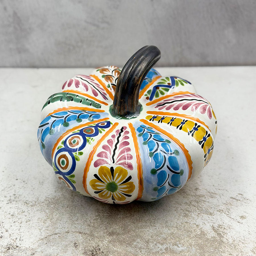 Calabaza decorada chica