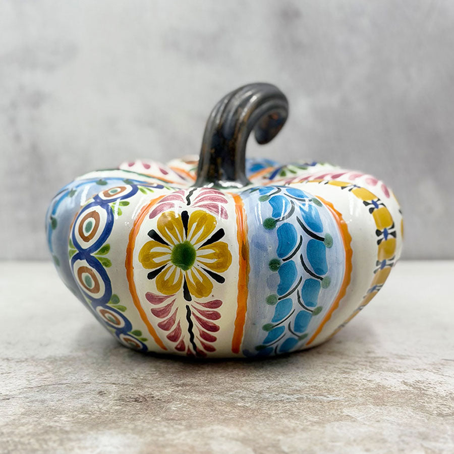 Calabaza decorada chica