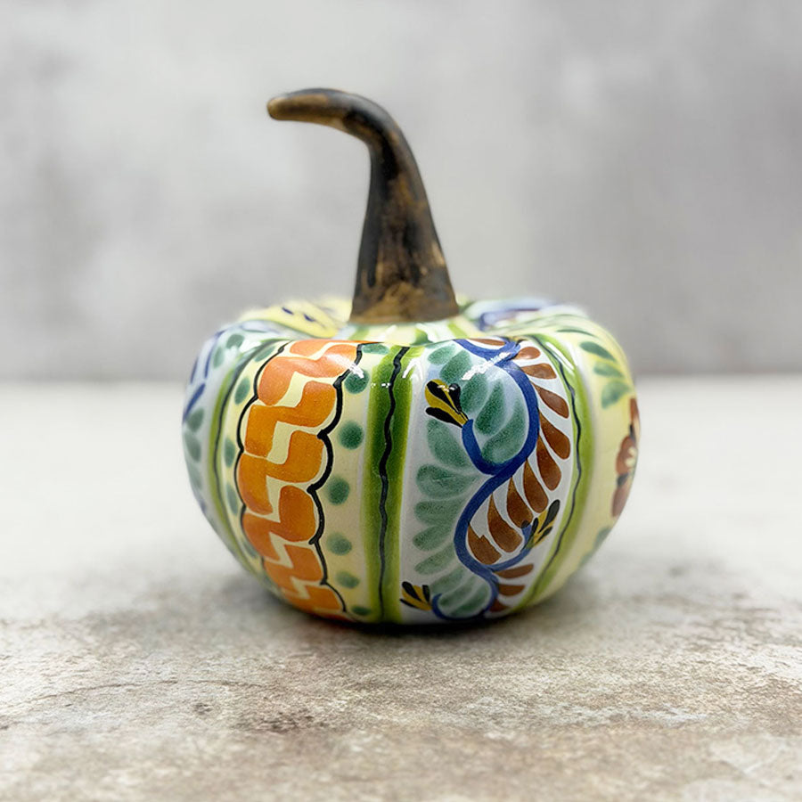 Calabaza decorada mini