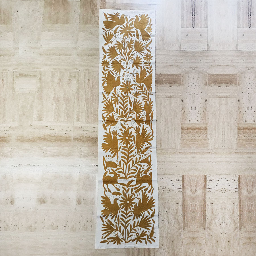 Otomi style embroidered runner