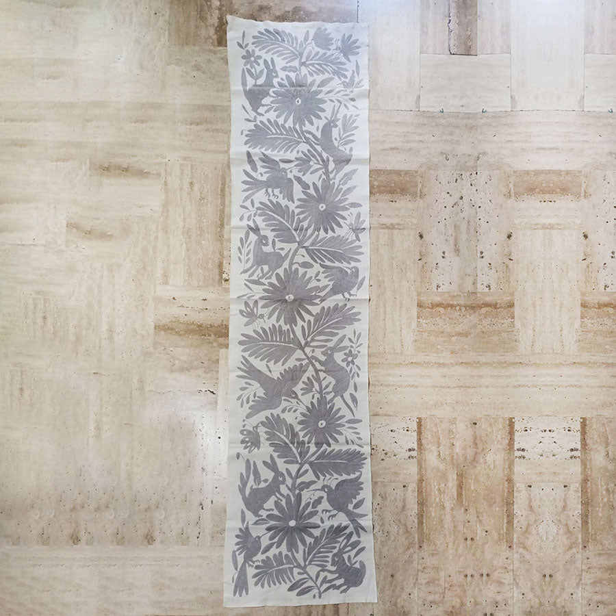 Otomi style embroidered runner