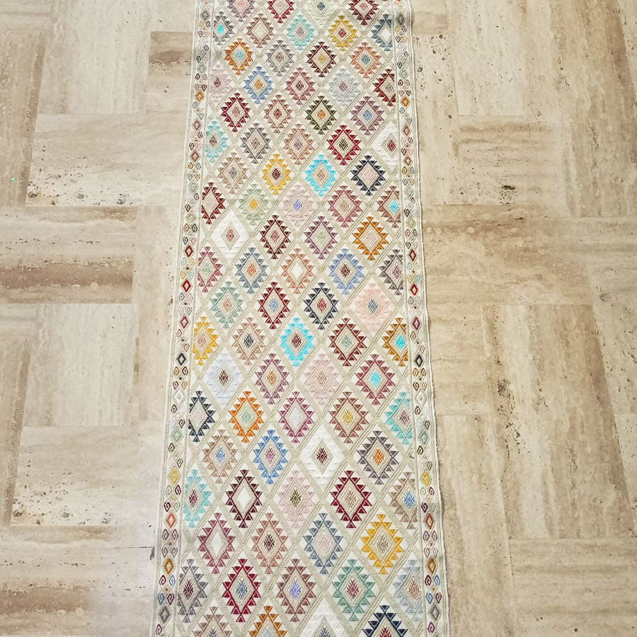 Beige table runner