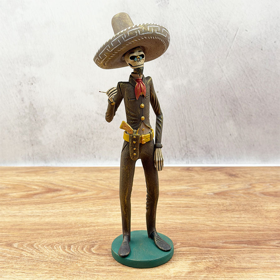 Catrín with brown revolutionary suit made of polychrome clay – Tikal ...