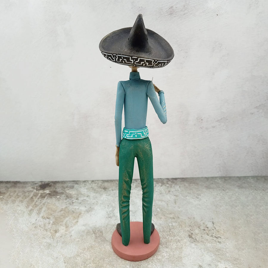 Catrín con traje charro de faena