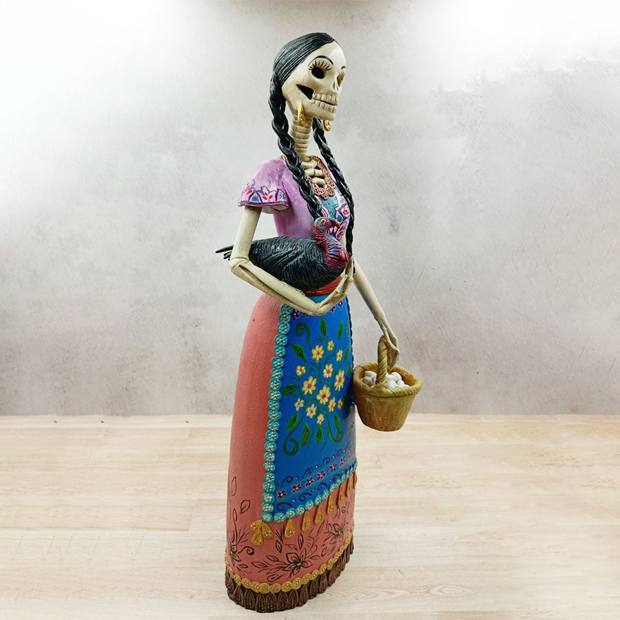 Peasant Catrina with a basket of eggs