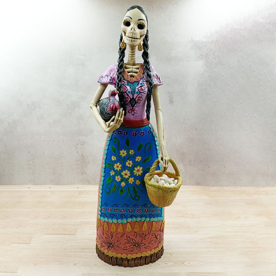 Peasant Catrina with a basket of eggs